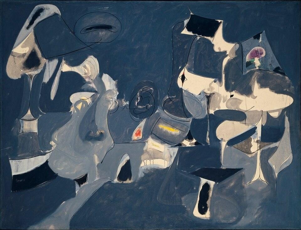 “@evacruciani: La soffice notte di Arshile Gorky, 1947 (b.15 Aprile,1904 - morto per amore nel 1948"